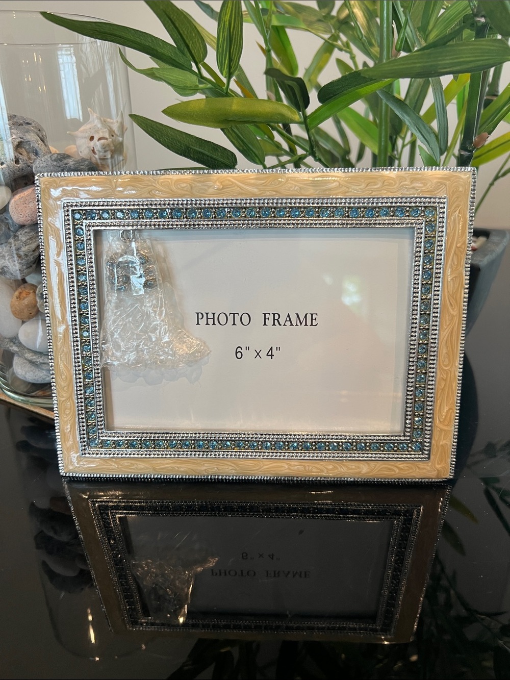 Department 56 Time to Celebrate - Blue Bootie 6” x 4” Picture Frame